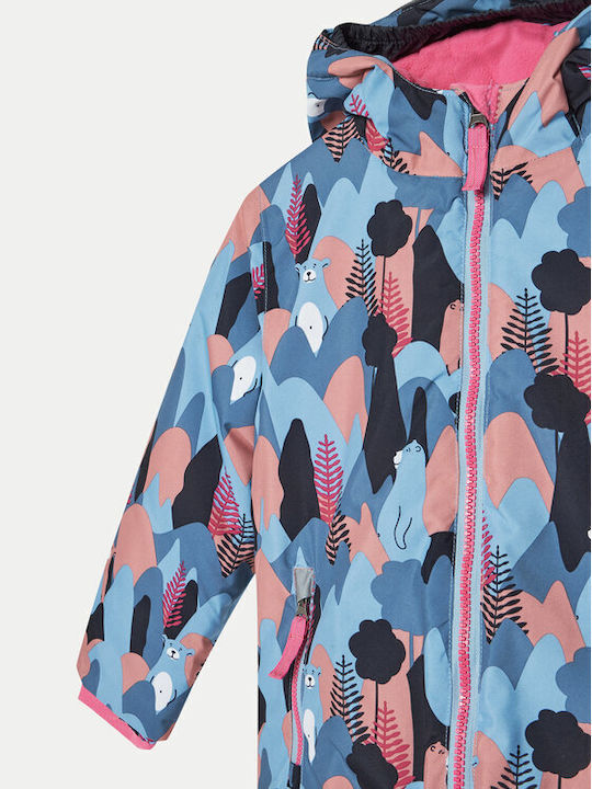 Wasserdichtes Kinder Sport Jacke Lang Winddicht mit Futter & Kapuze Mehrfarbig