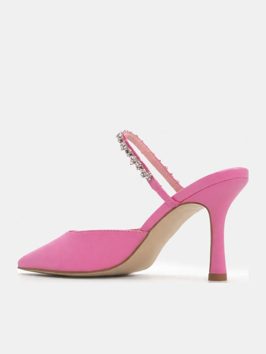 Pointed Toe Heels with High Heel Fuchsia