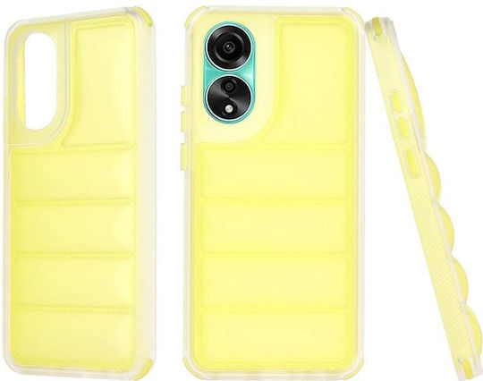 Back Cover Plastic/Silicon Galben Oppo A78 4G