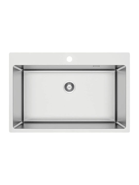 Deante ZPO 010C Undermount Kitchen Sink Inox Brushed 76x50cm Gray