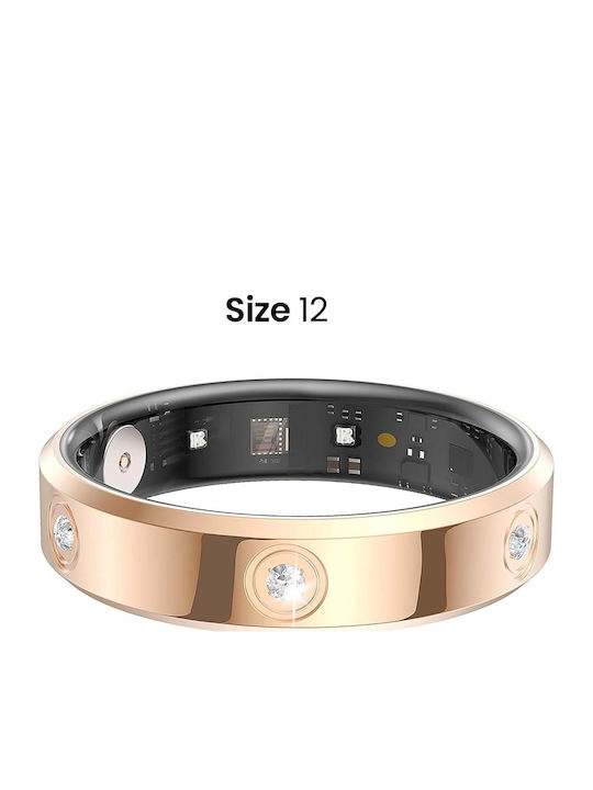 Avizar Verbunden Ring Größe 12 Venus Modell Rhinestones Ladekoffer Gold