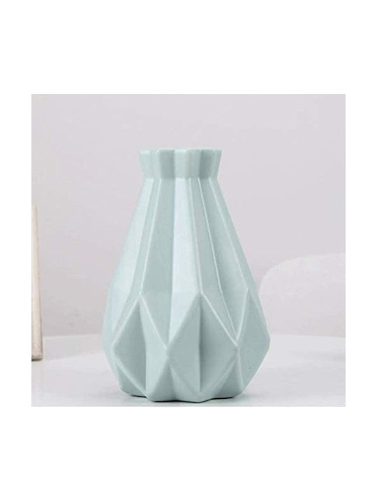 Vază Decorativă Din Plastic Verde 14x14xÎnălțime 20cm