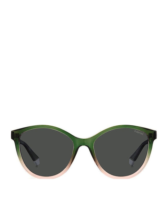 Polaroid Feminini Ochelari de soare cu Multicolor Cadru și Gri Polarized Lentilă