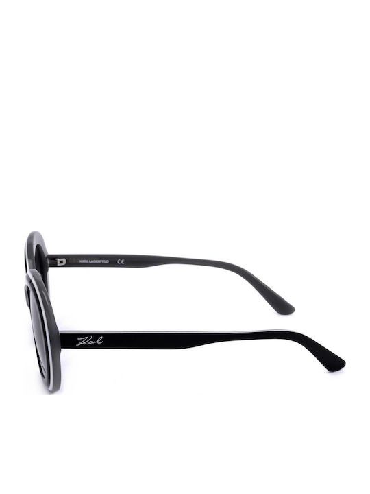 Karl Lagerfeld Women's Sunglasses with Black Plastic Frame and Black Lens KL6058S-092