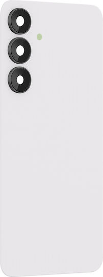 Clappio Compatible Battery Cover Galaxy S25 Fe Built-in Adhesive White