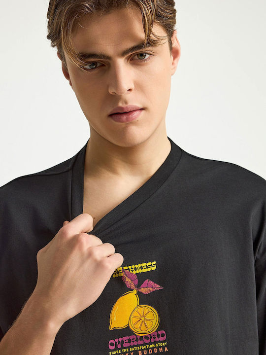 T-Shirt Schwarz FBM013-081-04-Black