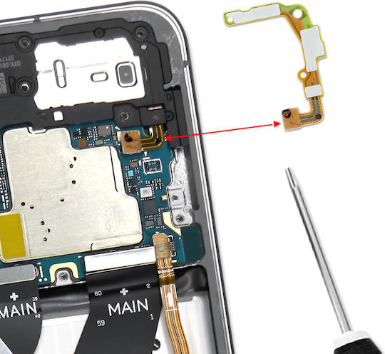 Samsung Ersatzkabel Für Inneres Ohrhörer Frc Flex Kabel Galaxy S25 Fe Service Pack Grün