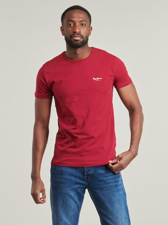 Original Basic T-Shirt Burgundisch