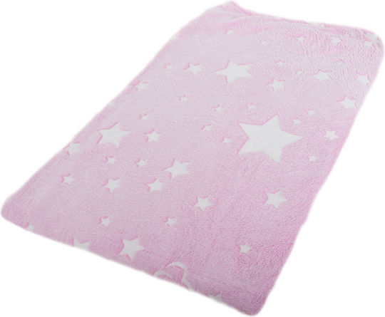 Furry Blanket with Sleeves 190x170cm Pink