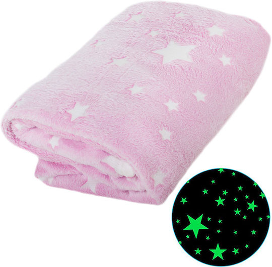 Furry Blanket with Sleeves 190x170cm Pink