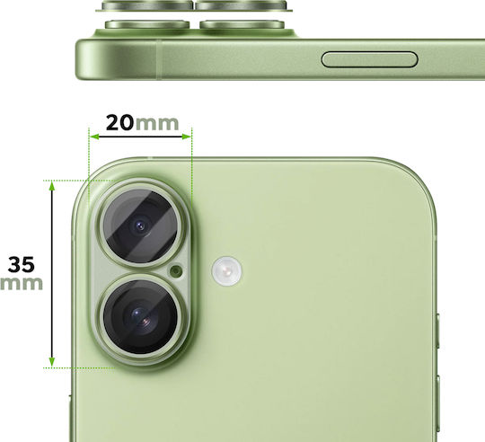 Avizar Kameralinsschutz Iphone 17 Aluminium Unibody Rahmen Vert Salbe