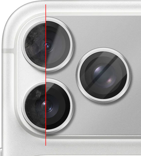 Protecție Lentilă Cameră Avizar Iphone 17 Pro Max Monobloc Cadru Aluminiu Argintiu