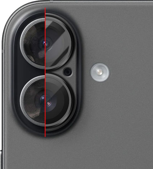 Avizar Camera Lens Protector Iphone 17 Aluminum Unibody Frame Black