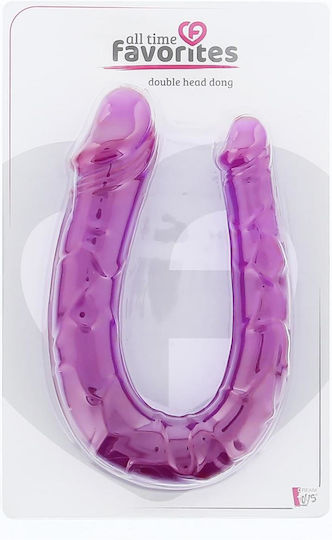 Dream Toys Double Head Dong Двойно дилдо Лилаво 30см
