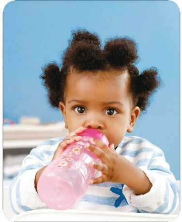 Mam Set Plastic Baby Bottles Anti-colic with Silicone Teat for 4+ Months Blue Dolphin - Blue 330ml 2 Pieces