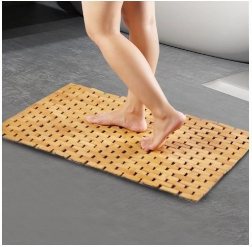 Pată de Baie Din Lemn ZR1FA03QWS96 Maro 60x40 cm