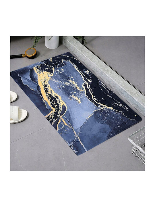 Rutschfestes Badematte ZD1BAT3QWSMAT02 Marineblau 80x50cm