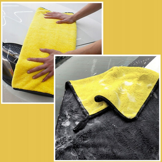 Lavetă Din Microfibră Pentru Uscarea Caroseriei Mașinii Gri 60x30cm