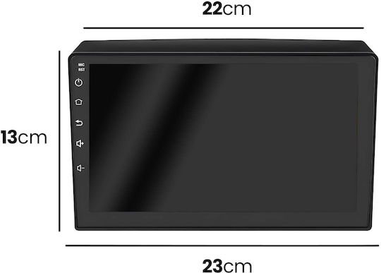 Avizar 9" Touchscreen Android Car Radio Gps Bluetooth Usb Rearview Camera Black