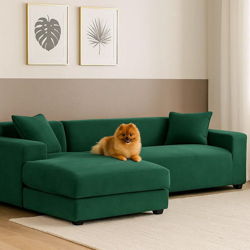 Husă Elastică Impermeabilă Pentru Canapea Cu Două Locuri Verde Închis 185 cm