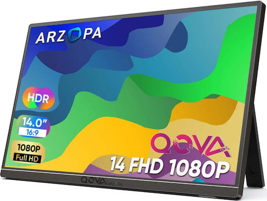 Qova Arzopa A1S IPS HDR Monitor Portabil 14" FHD 1920x1080 cu Timp de Răspuns 25ms GTG