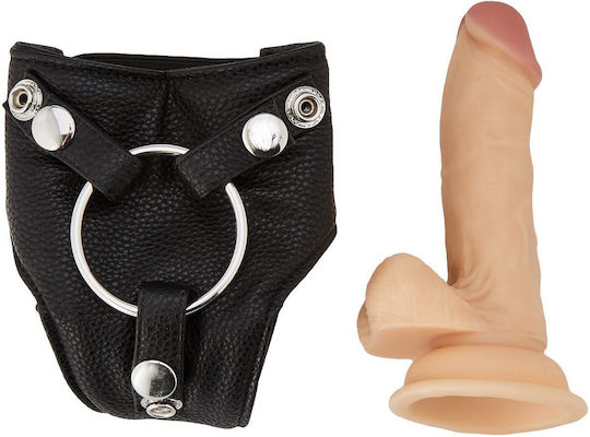 Shots Ouch Realistic Strap-on Harness με Dildo 15cm στο χρώμα του δέρματος