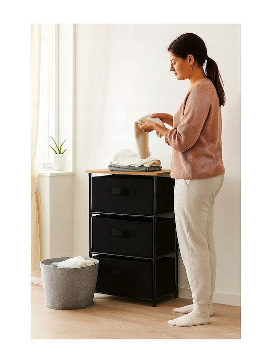 Sertar De Depozitare Cu 3 Sertare L40xL30xÎ68cm