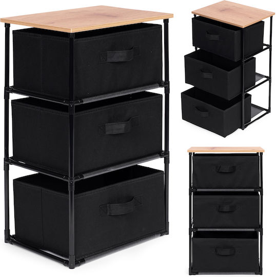 Storage Drawers with 3 Drawers L40xW30xH68cm