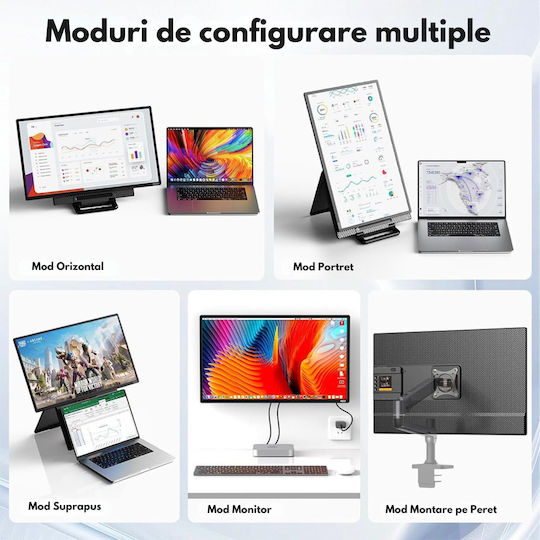 Qova IPS Monitor Portabil 23.8" FHD 1920x1080