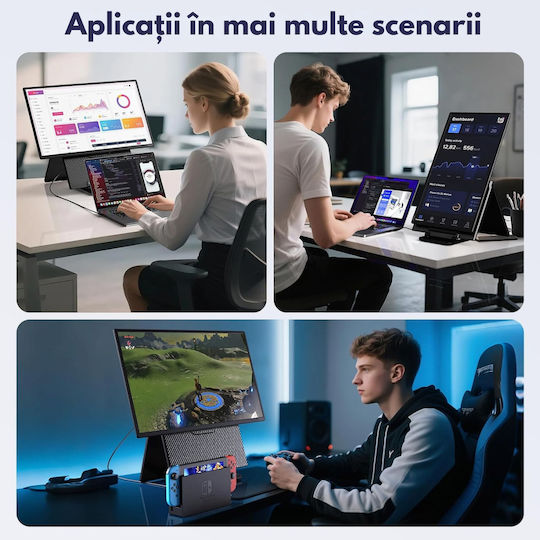 Qova IPS Monitor Portabil 23.8" FHD 1920x1080