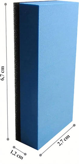 Aplicator Ceară Lustruire Protecție Ceramică Zola Burete Detailing 6.7 × 2.7 × 1.2 Cm Albastru Negru