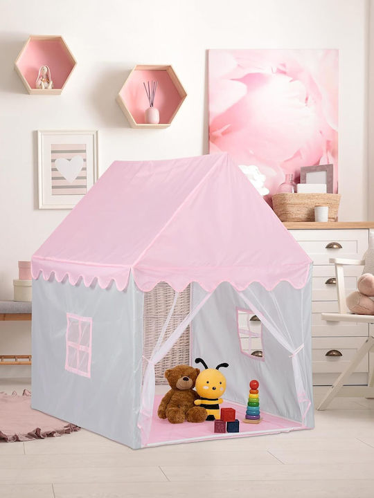 Kids Play Tent Little House Pink for 3 Years and Up