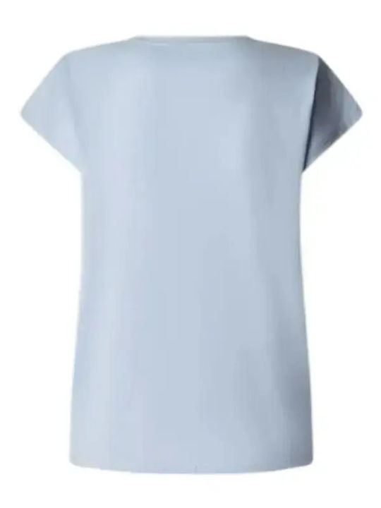 Bloom Bloom Γυναικείο Crop T-shirt Γαλάζιο