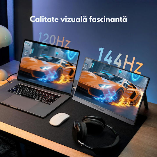 Qova Z1FC HDR Portable Monitor 16.1" FHD 1920x1080 144Hz Gray