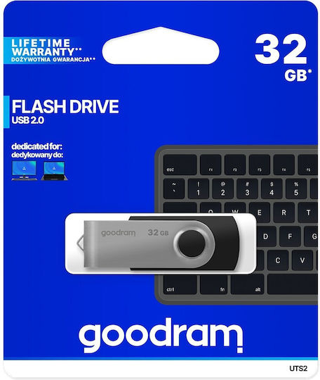 GoodRAM Uts2 32GB USB 2.0 USB-Stick Schwarz