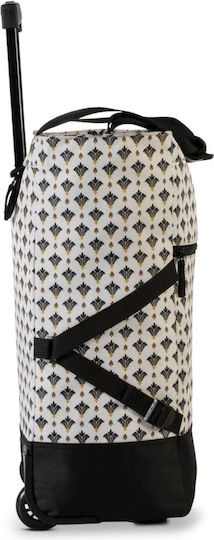 Stoff Einkaufswagen Λαϊκής Beiges 50x36x20cm