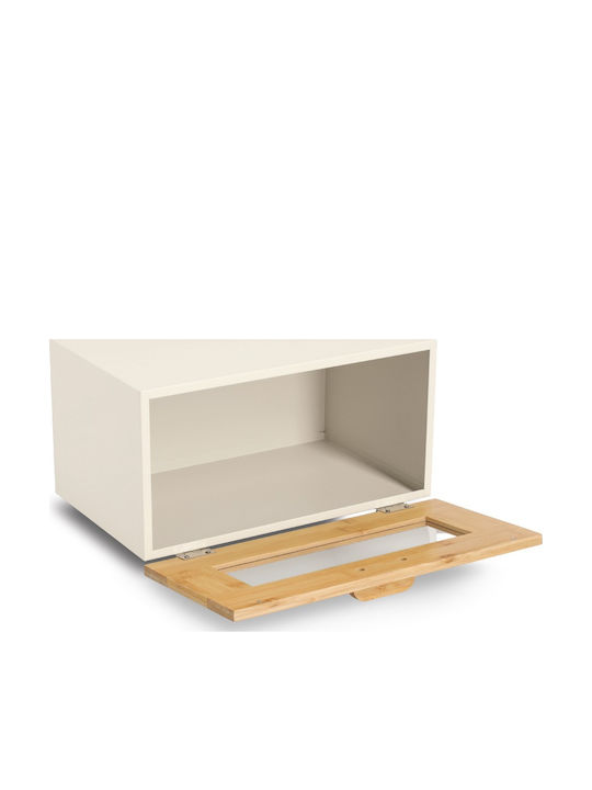 Zeller Brotkasten mit Deckel aus Bambus Beiges 36x23x20cm