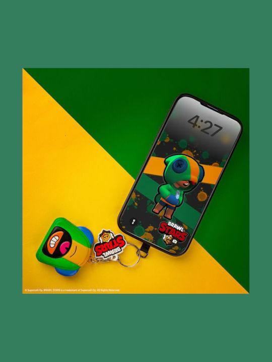 Μπρελόκ Brawl Stars Squishy Keychain Leon