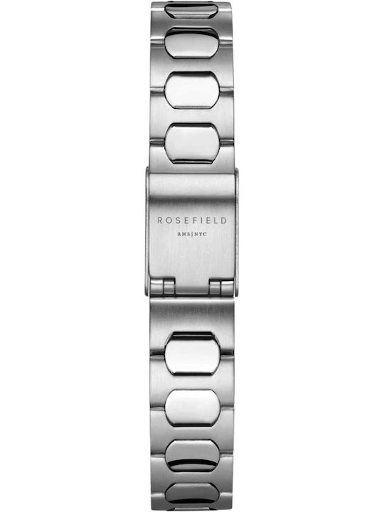 Rosefield Womens Watch Battery with Silver Metal Bracelet
