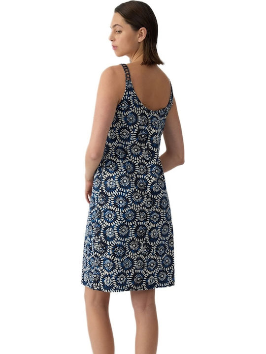Minerva Summer Cotton Women's Blue Nightgown