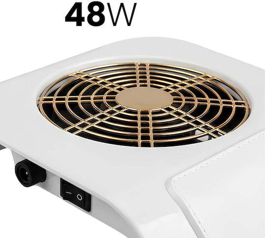 Avizar Colector de Praf pentru Unghii 48W LED + UV Senzor Inteligent Alb