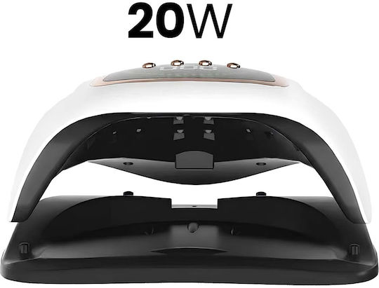 Avizar 20W UV/LED Nagellack Aushärtungslampe Modell Tx-8465 Bildschirm Timer Weiß