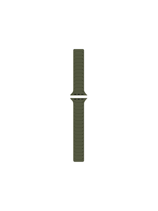 Watchband Hoco Wa39 Flex Series 38 40 41 42mm Silicone Strap Apple Watch Series 1 2 3 4 5 6 7 8 9 SE SE2 Khaki Black