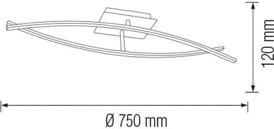 Ceiling Light 75cm with Integrated LED
