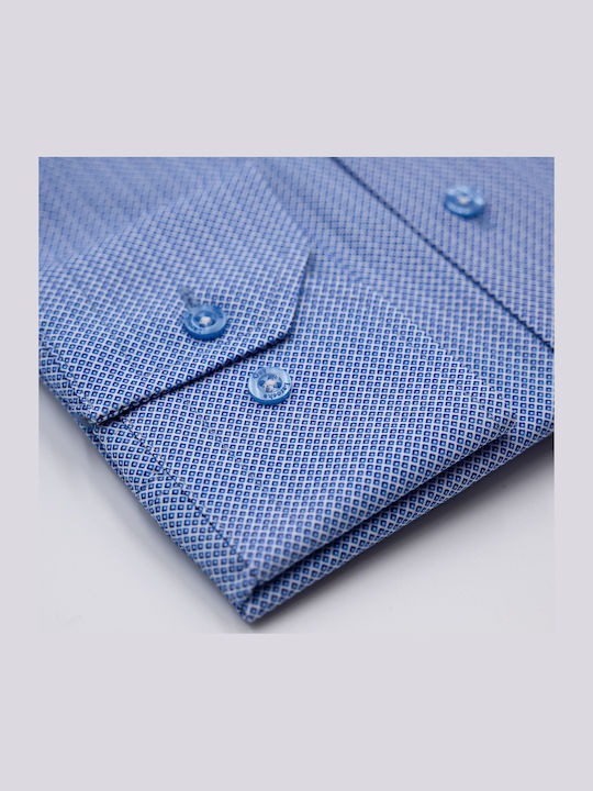 Long Sleeve Shirt in Regular Fit Blue