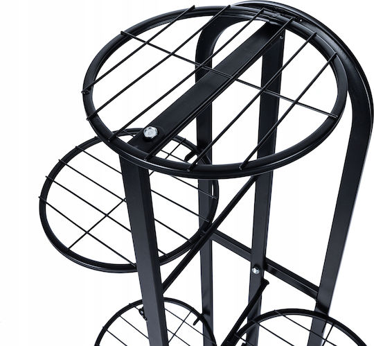 Suport Metalic Negru Pentru Plante 45x23x108 cm