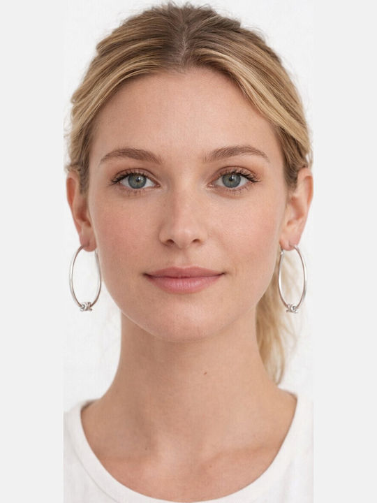 Eluna Earrings Hoops Made of Steel