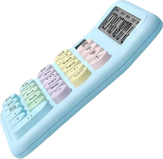 Avizar 12-digit Silent Desktop Calculator Macaron Design Blue