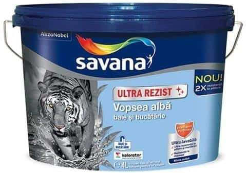 Ultrawashable Innen- und Außenfarben für Häuser Badezimmer Küche 4l Weiße Savana Ext10004