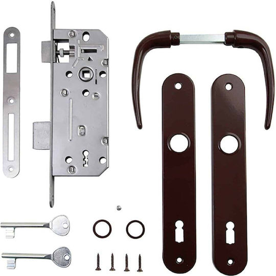 Paket P 90 Schloss+Griff Braun 35-500 Ext 5708
